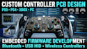 design ps5 ps4 xbox PC controller pcb with embedded firmware