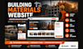 design building materials wix website construction supplies shopify store