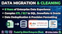 clean, format, and import your excel data into sql or snowflake oracle