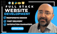 do website development, custom, wordpress website as full stack developer