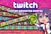 create pro custom twitch emotes, sub badges