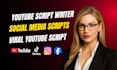 be script writer for youtube video script writing