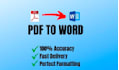 convert PDF to word with accurate formatting