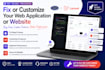 fix or customize your web application or website