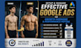 setup and manage effective google ads for growth hormone and performance peptide