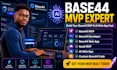 create a base44 mvp, a base44 web app, and base44 code in base44