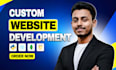 do custom website development as a full stack developer