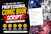 turn your idea into a professional comic book script webtoon manga script writer