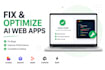 fix lovable, base44, replit, bolt, cursor ai web app bugs fast