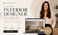 design luxury interior designer website in squarespace portfolio website design