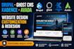 build, customize, redesign drupal, ghost cms, avada and kadence websites