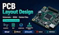 pcb layout design, schematic, bom and manufacturing ready gerber files