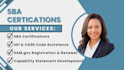 do sam gov, uei, cage code,sba certification, wosb, 8a, hubzone, mbe 501c3 setup