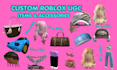 create roblox ugc accessories, roblox hairs, outfit, custom roblox ugc items