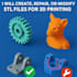 make, repair or modify stl file for 3d printing