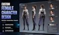 create character turnaround sheet and model sheet design