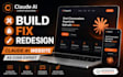 build fix redesign claude ai website as code expert