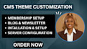 build ghost cms website setup ghost blog customize ghost theme ghost newsletter