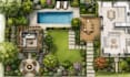 create landscape architecture, garden plan and backyard master plan design