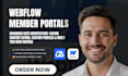 build webflow membership website webflow memberstack membership integration