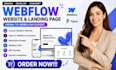 build dynamic webflow cms website and webflow development