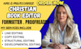 developmental editor, christian book format, devotional, memoir, journal editor