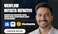 set up outseta webflow CRM webflow membership integration