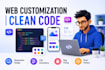 develop responsive frontend websites using HTML CSS javascript
