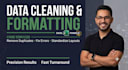 do excel data cleaning, formatting, and database organization