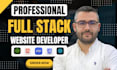 build custom website development as frontend, back end, full stack web developer