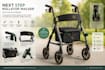 design ergonomic foldable lightweight rollator walker