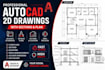 create autocad 2d plans, sections and elevations professionally