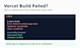 fix nextjs vercel deployment and build errors