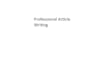 write professional articles and blog posts