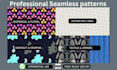 design professional seamless patterns for textile fabric and apparel