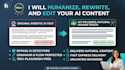 humanize ai content, rewrite, and edit for a natural human touch