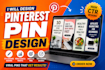 design viral pinterest  pins in canva