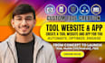 create a tool website and app for you