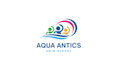 design spotless modern swimming school logo