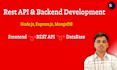 develop rest API, backend, and API integrations with nodejs