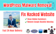 remove malware and fix hacked wordpress website security