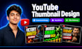 design high CTR custom youtube thumbnails