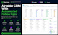 build an airtable CRM with automated follow ups