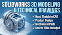 convert hand sketches into solidworks 3d cad models