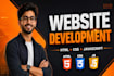 build custom website as full stack website developer, website development
