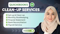 do clean up, and bank reconciliation on quickbooks