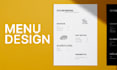 create a modern restaurant or bar menu design, print ready