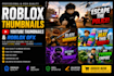 make professional roblox thumbnail, youtube thumbnail