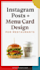 design restaurant menu card and instagram food posts