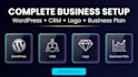 build a wordpress website, business logo design, and business plan